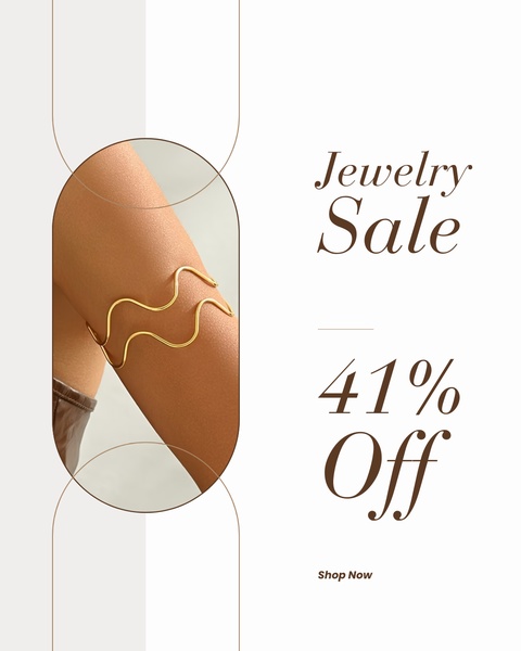 Minimalist Jewelry Sale Ad